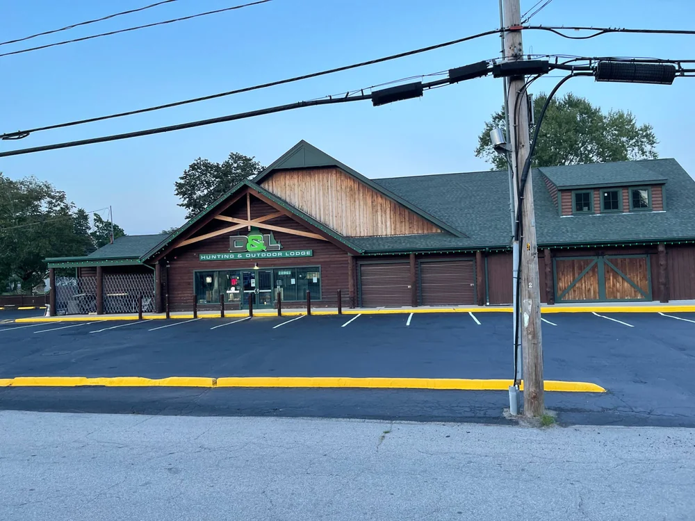 Commercial parking lot seal coating for hunting and outdoor lodge